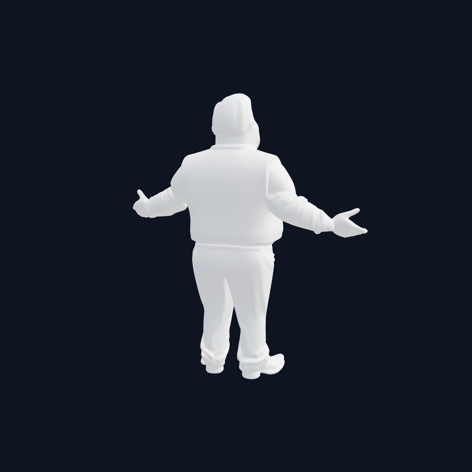 Friendly Neighbor Character Model in Casual Attire with PBR Textures